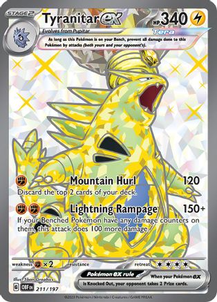 Tyranitar ex - 211/197 (211) [SV03: Obsidian Flames] Holofoil