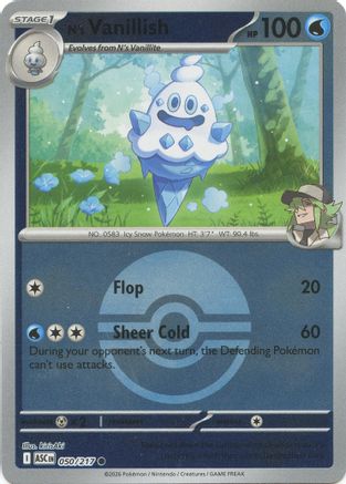 N's Vanillish (Poke Ball) (50) [ME: Ascended Heroes] Reverse Holofoil