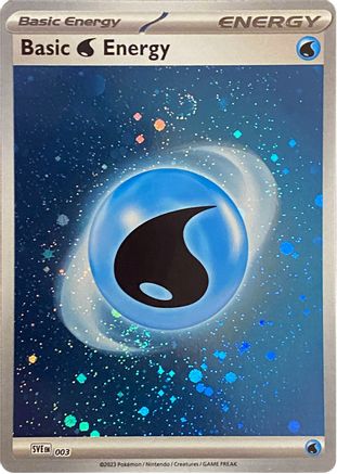 Basic Water Energy (Cosmos Holo) (3) [SVE: Scarlet & Violet Energies] Holofoil