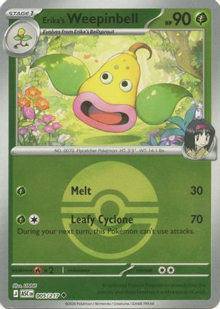 Erika's Weepinbell (Poke Ball) (5) [ME: Ascended Heroes] Reverse Holofoil