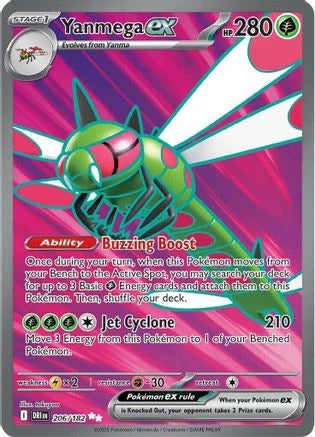 Yanmega ex - 206/182 (206) [SV10: Destined Rivals] Holofoil