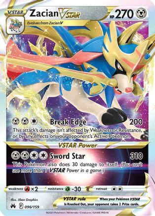 Zacian VSTAR (96) [Crown Zenith] Holofoil