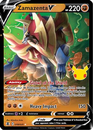Zamazenta V (18) [Celebrations] Holofoil