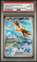 2023 POKEMON MEW EN-151 #202 ZAPDOS ex SPECIAL ILLUSTRATION RARE PSA 10